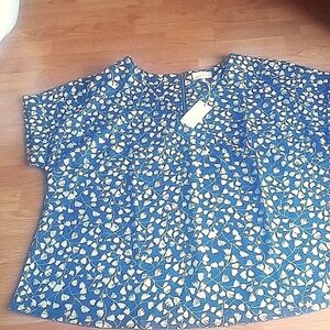 P*NWT women's plus top, blue sz 2X